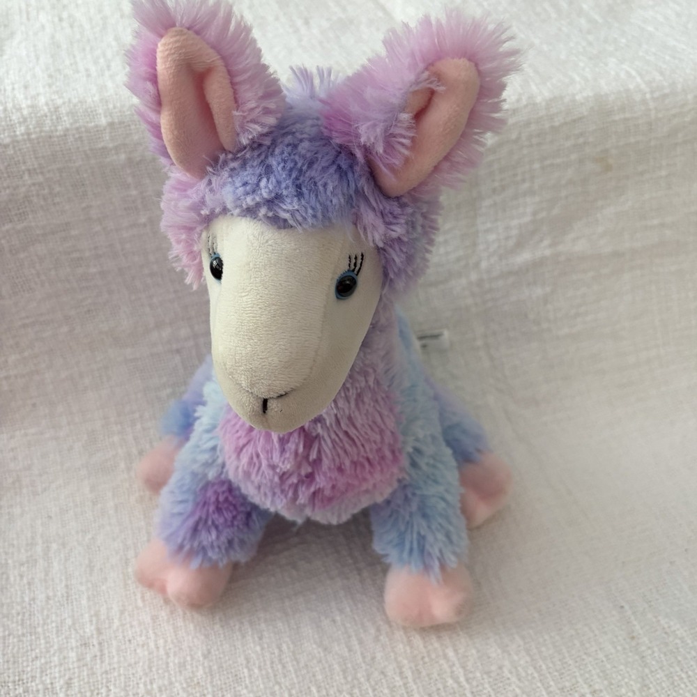 Kellytoy Plush Llama 17" x 13" Rainbow Shaggy Stuffed Animal Toy 2019